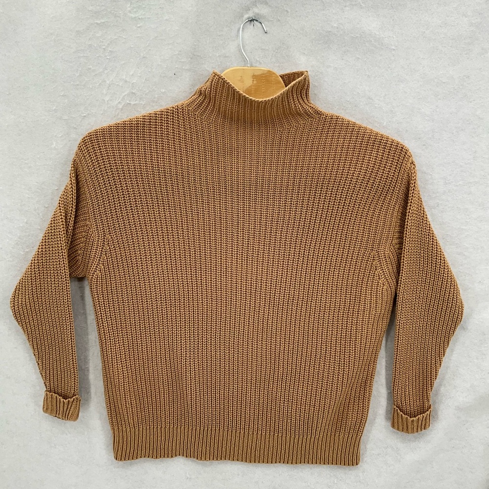 American Eagle Outfitters Chunky Knit Tan Oversized Pullover Sweater XS/S